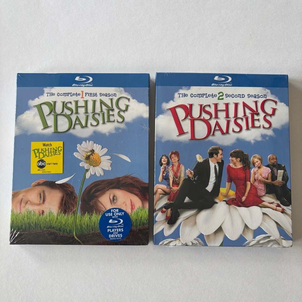 Pushing Daisies‎ Complete First & Second Season 1 2 Blu-ray Slipcover NEW SEALED
